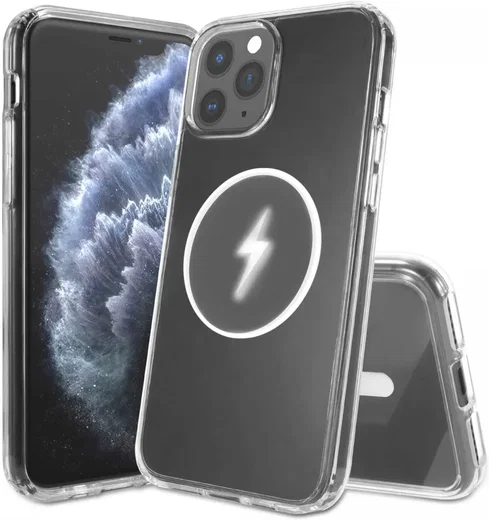 Apple iPhone 11 Pro Hoesje Hard Back Cover met MagSafe Transparant afbeelding 7