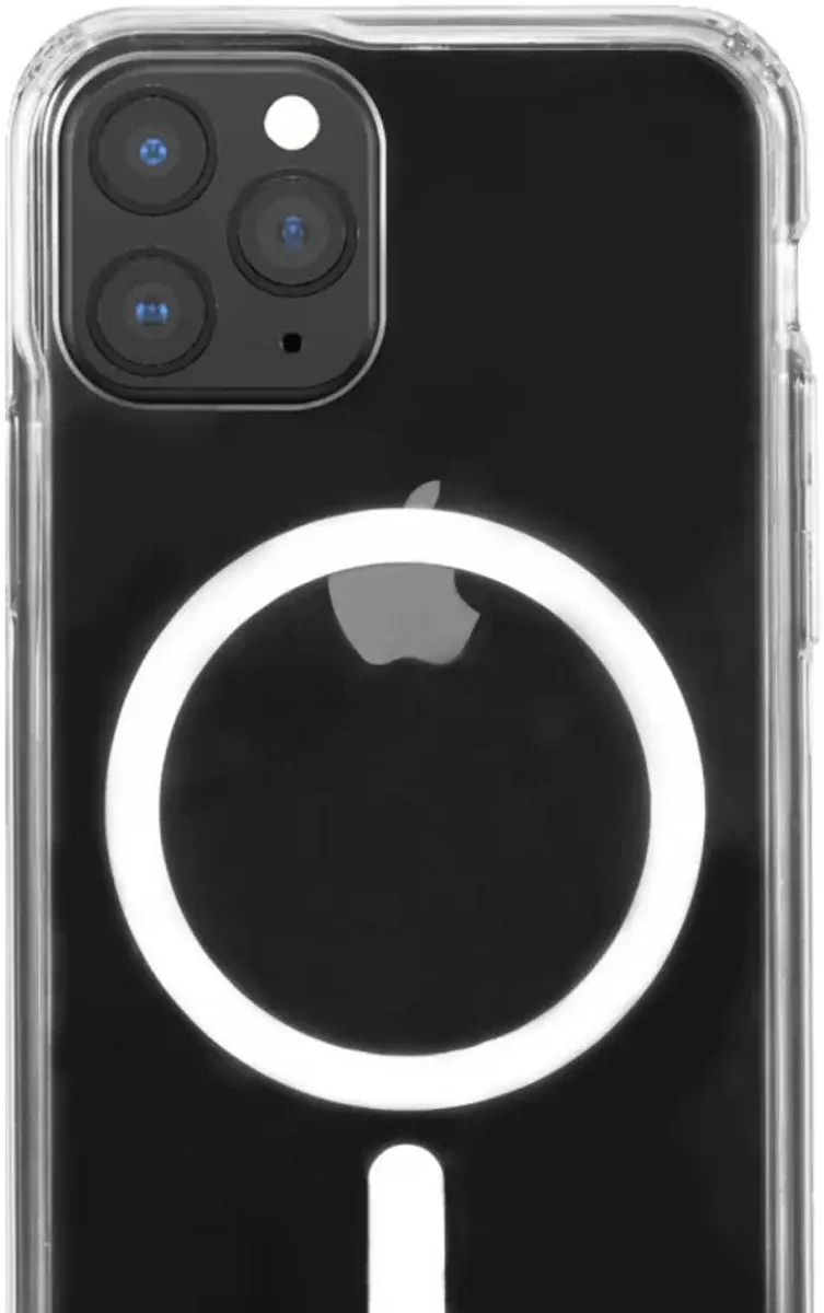 Apple iPhone 11 Pro Hoesje Hard Back Cover met MagSafe Transparant afbeelding 9