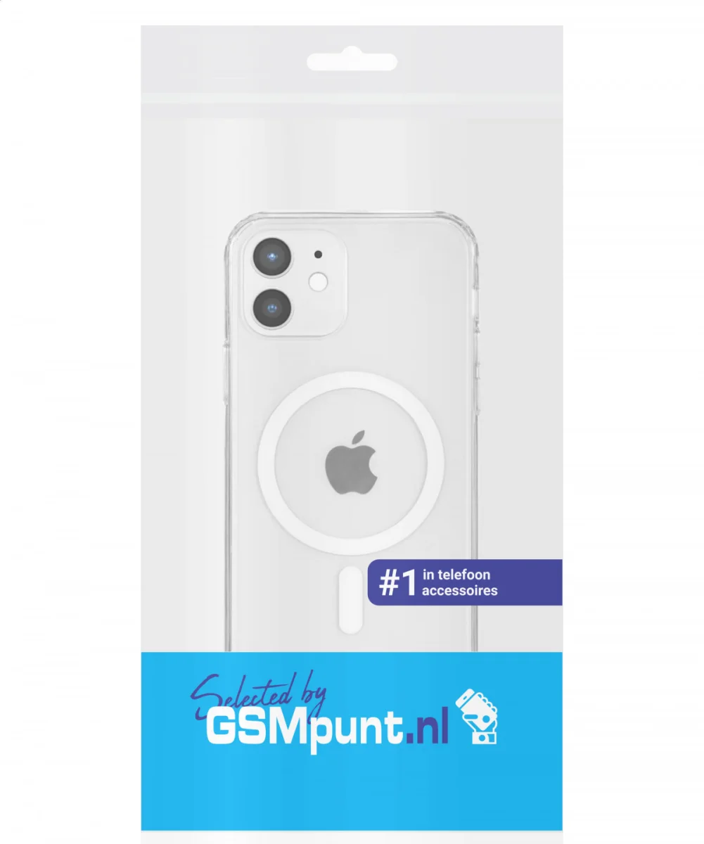 Apple iPhone 12 / 12 Pro Hoesje Hard Back Cover met MagSafe Transparant afbeelding 10