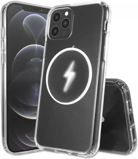 Apple iPhone 12 Pro Max Hoesje Hard Back Cover met MagSafe Transparant afbeelding 9