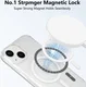 Apple iPhone 13 Hoesje Hard Back Cover met MagSafe Transparant afbeelding 2
