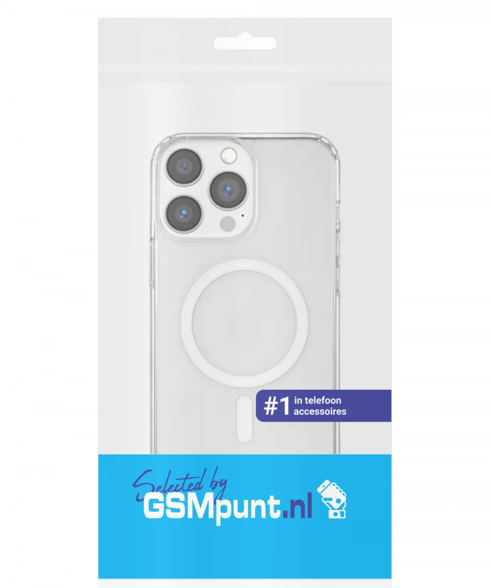 Apple iPhone 13 Pro Max Hoesje Hard Back Cover met MagSafe Transparant afbeelding 10