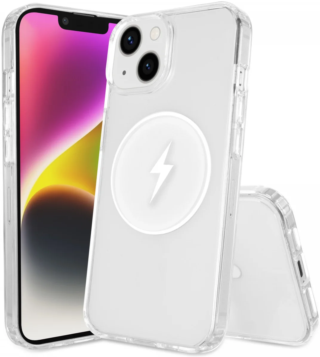 Apple iPhone 14 Hoesje Hard Back Cover met MagSafe Transparant afbeelding 7