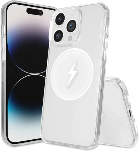 Apple iPhone 14 Pro Hoesje Hard Back Cover met MagSafe Transparant afbeelding 8