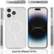 Apple iPhone 14 Pro Hoesje Hard Back Cover met MagSafe Transparant afbeelding 9