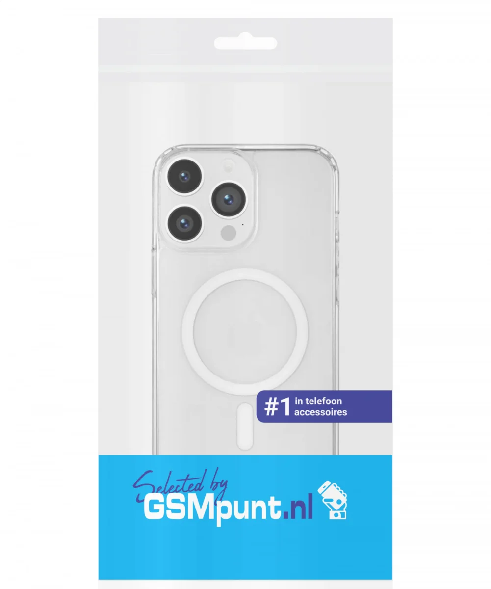 Apple iPhone 14 Pro Hoesje Hard Back Cover met MagSafe Transparant afbeelding 10