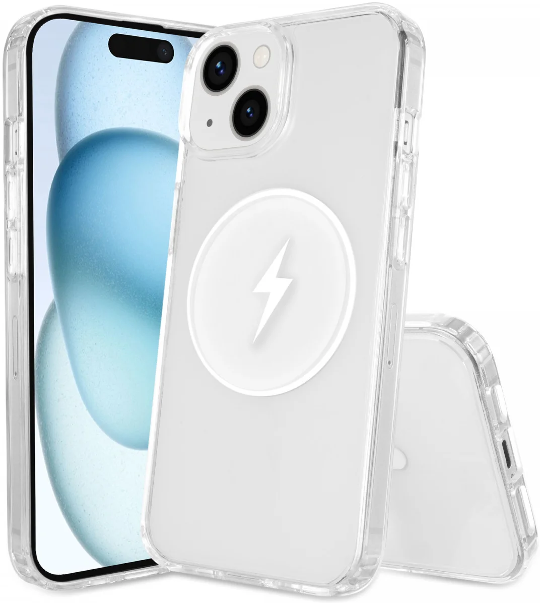 Apple iPhone 15 Hoesje Hard Back Cover met MagSafe Transparant afbeelding 9
