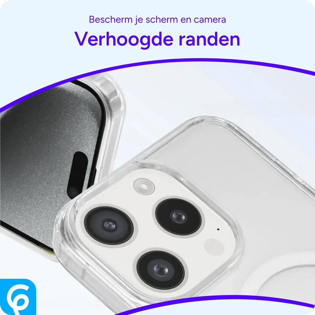 Apple iPhone 15 Pro Hoesje Hard Back Cover met MagSafe Transparant afbeelding 6