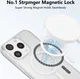 Apple iPhone 15 Pro Max Hoesje Hard Back Cover met MagSafe Transparant afbeelding 3