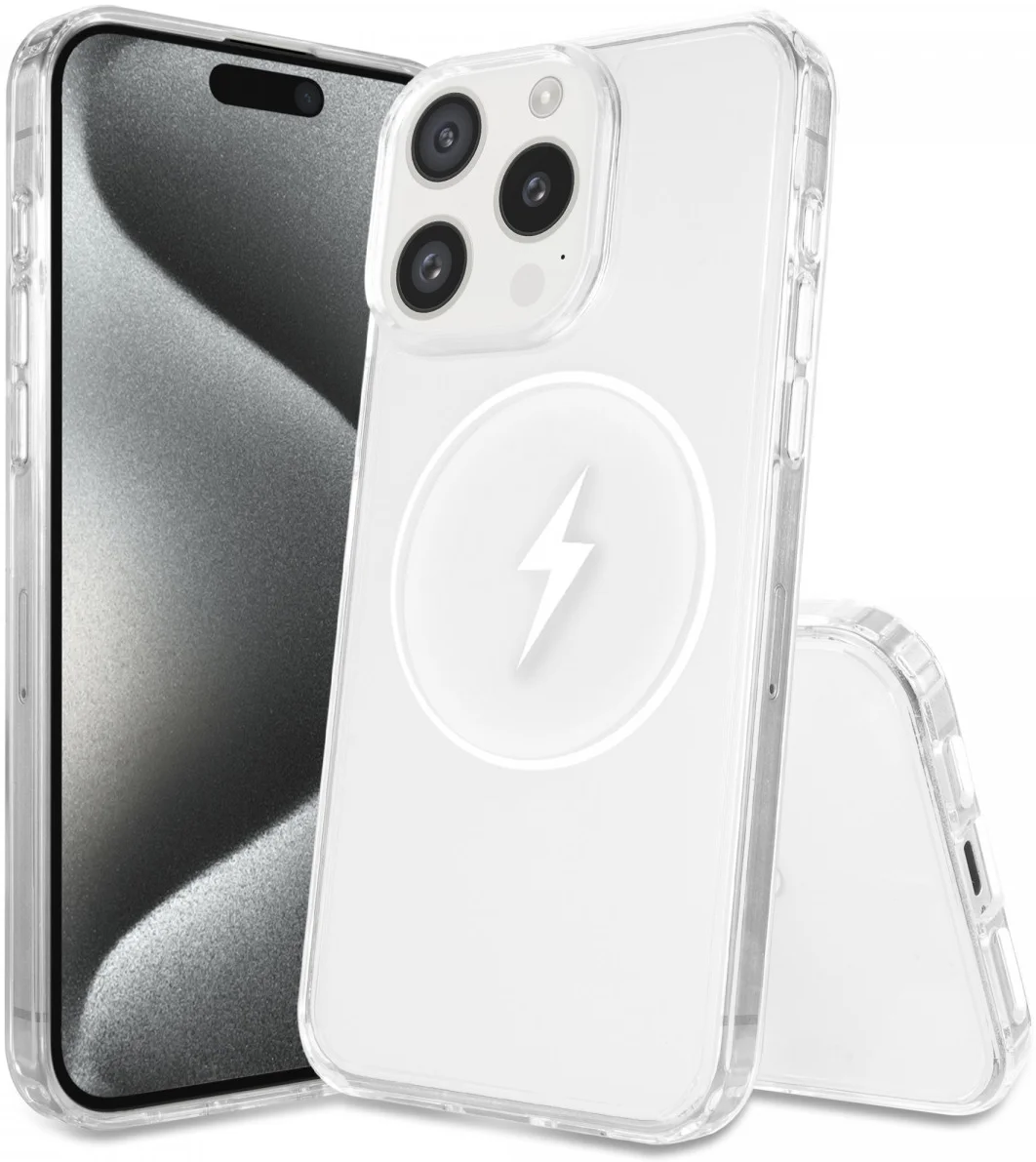 Apple iPhone 15 Pro Max Hoesje Hard Back Cover met MagSafe Transparant afbeelding 10