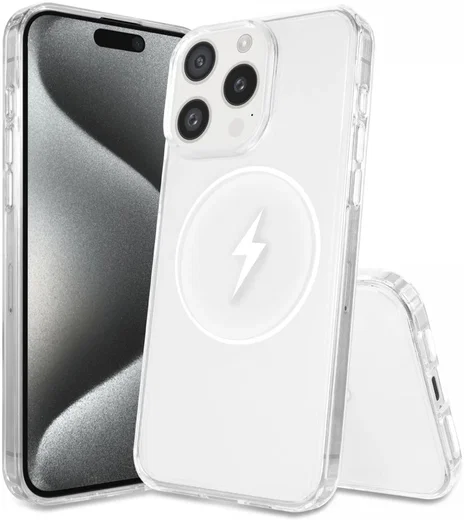 Apple iPhone 15 Pro Max Hoesje Hard Back Cover met MagSafe Transparant afbeelding 10