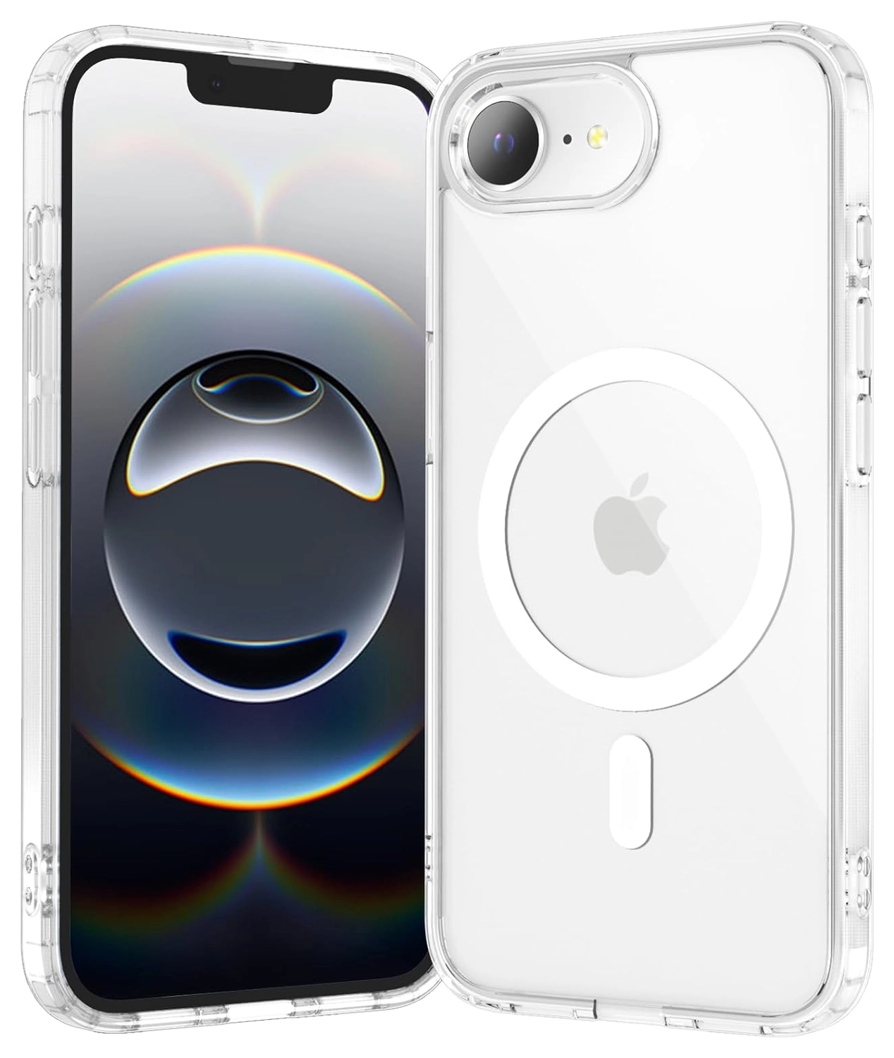 Apple iPhone 17e / 16e Hoesje Hard Back Cover met MagSafe Transparant afbeelding 1