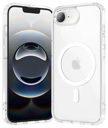 Apple iPhone 17e / 16e Hoesje Hard Back Cover met MagSafe Transparant afbeelding