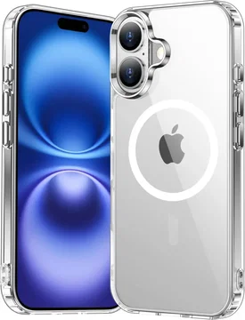 Apple iPhone 16 Hoesje Hard Back Cover met MagSafe Transparant