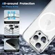Apple iPhone 16 Pro Hoesje Hard Back Cover met MagSafe Transparant afbeelding 5