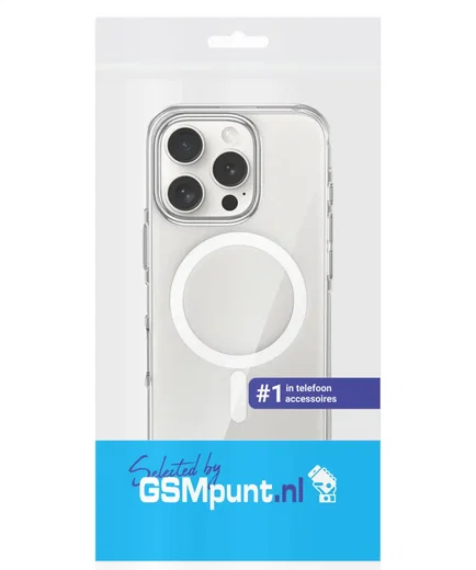 Apple iPhone 16 Pro Hoesje Hard Back Cover met MagSafe Transparant afbeelding 9