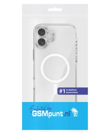 Apple iPhone 16 Plus Hoesje Hard Back Cover met MagSafe Transparant afbeelding 8