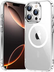 Apple iPhone 16 Pro Max Hoesje Hard Back Cover met MagSafe Transparant afbeelding