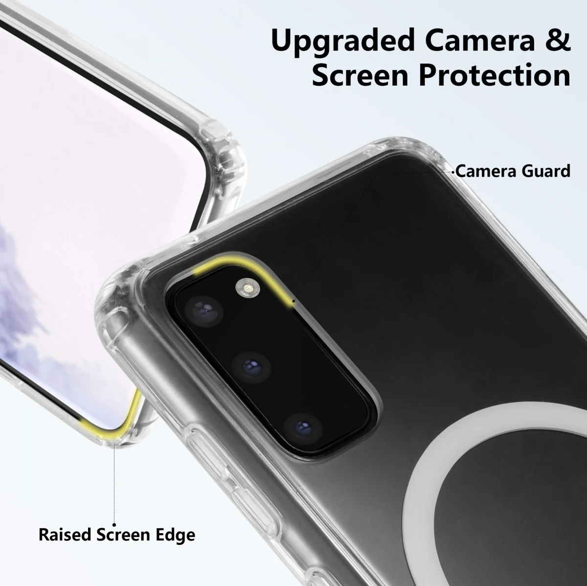 Samsung Galaxy S20 Hoesje Hard Back Cover met MagSafe Transparant afbeelding 6