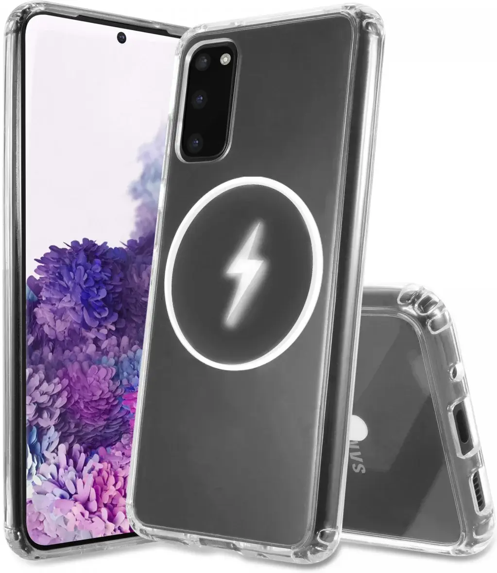 Samsung Galaxy S20 Hoesje Hard Back Cover met MagSafe Transparant afbeelding 8