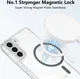 Samsung Galaxy S21 Hoesje Hard Back Cover met MagSafe Transparant afbeelding 2