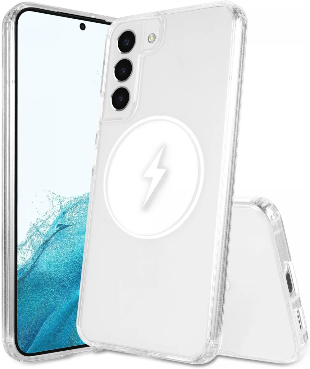 Samsung Galaxy S22 Hoesje Hard Back Cover met MagSafe Transparant afbeelding 8