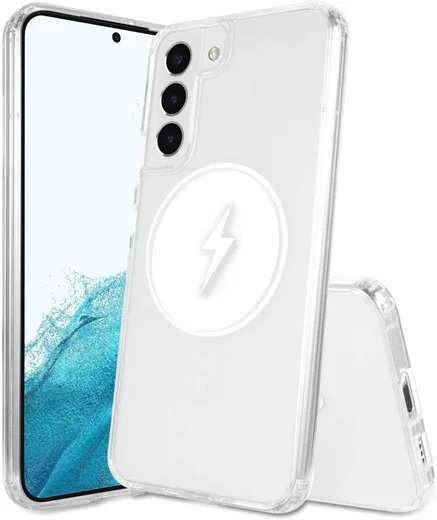 Samsung Galaxy S22 Hoesje Hard Back Cover met MagSafe Transparant afbeelding 8