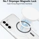 Samsung Galaxy S22 Plus Hoesje Hard Back Cover met MagSafe Transparant afbeelding 2