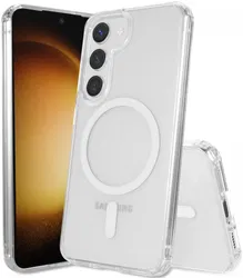 Samsung Galaxy S23 Plus Hoesje Hard Back Cover met MagSafe Transparant afbeelding