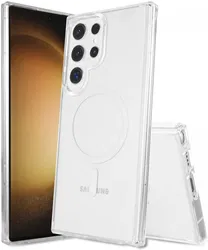 Samsung Galaxy S23 Ultra Hoesje Hard Back Cover met MagSafe Transparant afbeelding