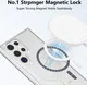 Samsung Galaxy S23 Ultra Hoesje Hard Back Cover met MagSafe Transparant afbeelding 2