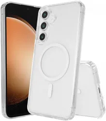 Samsung Galaxy S23 FE Hoesje Hard Back Cover met MagSafe Transparant afbeelding