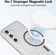 Samsung Galaxy S23 FE Hoesje Hard Back Cover met MagSafe Transparant afbeelding 2