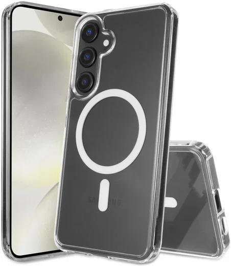 Samsung Galaxy S24 Plus Hoesje Hard Back Cover met MagSafe Transparant afbeelding 1