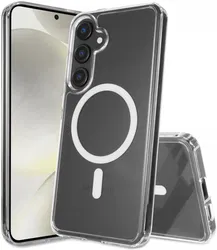 Samsung Galaxy S24 Plus Hoesje Hard Back Cover met MagSafe Transparant afbeelding