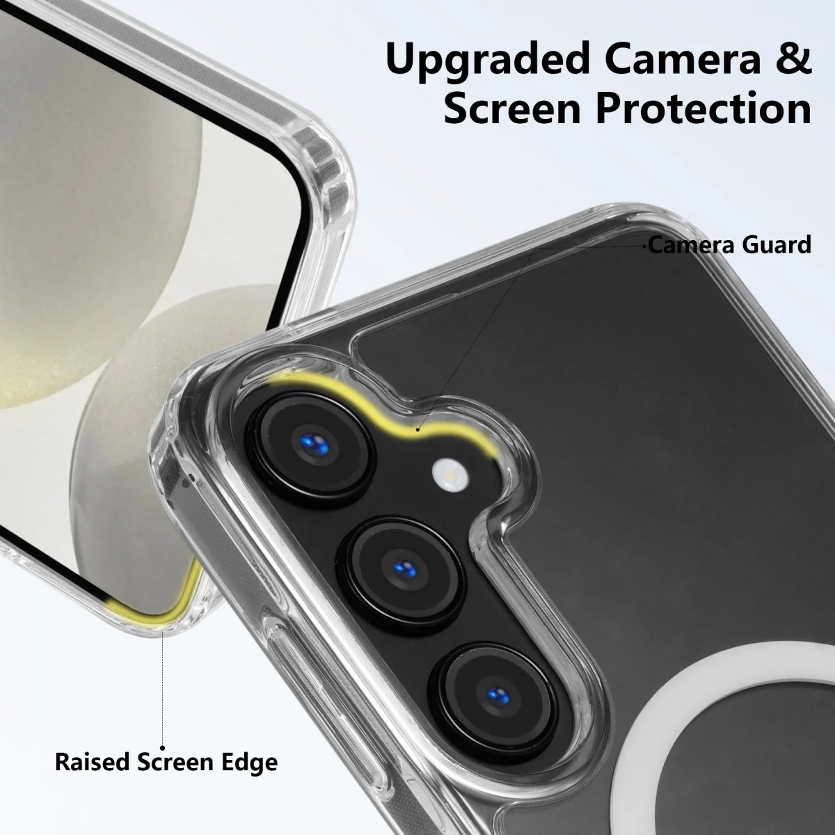 Samsung Galaxy S24 Plus Hoesje Hard Back Cover met MagSafe Transparant afbeelding 6