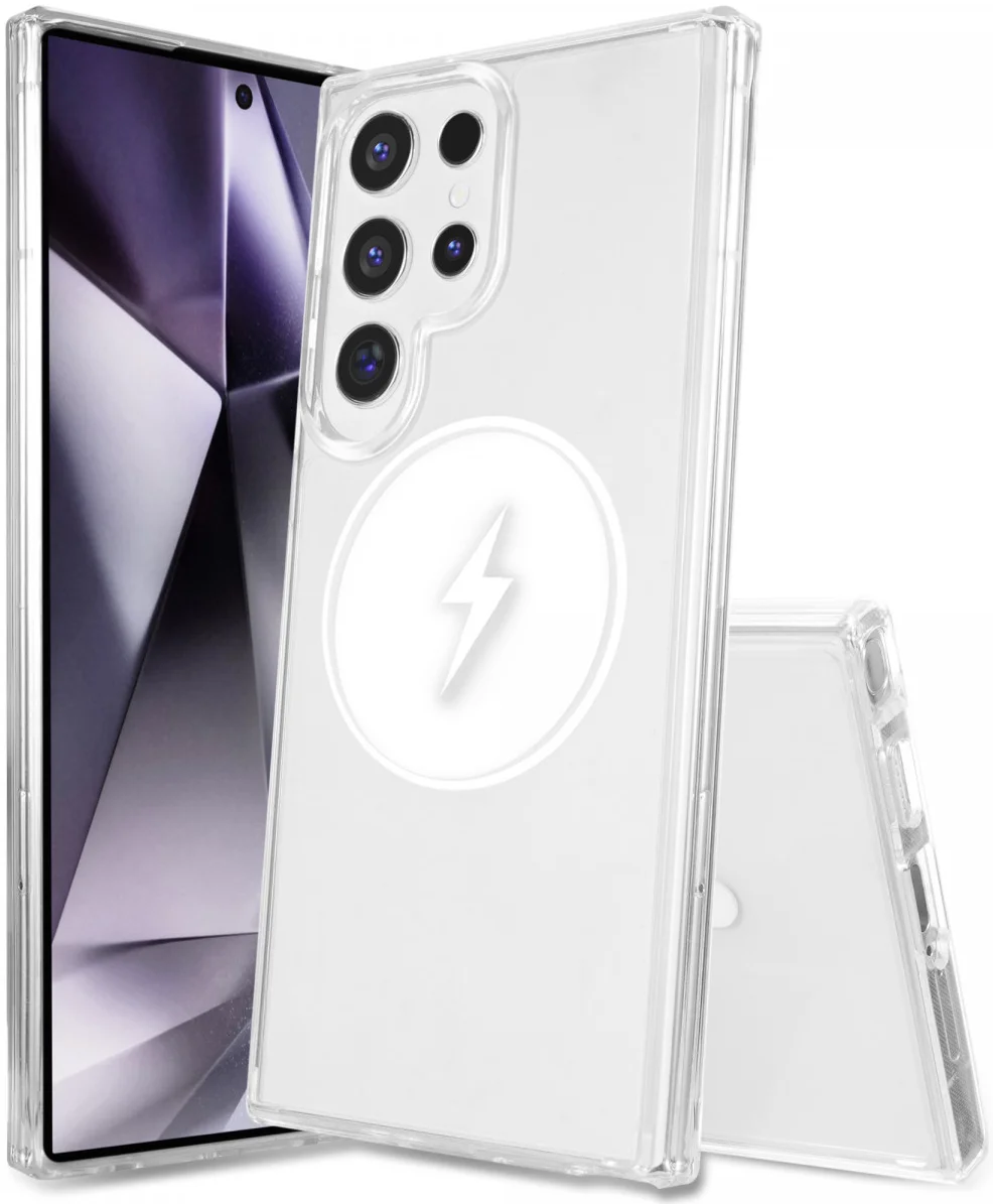 Samsung Galaxy S24 Ultra Hoesje Hard Back Cover met MagSafe Transparant afbeelding 8