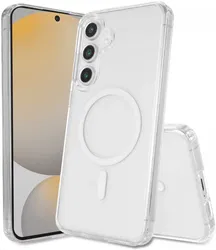 Samsung Galaxy S24 FE Hoesje Hard Back Cover met MagSafe Transparant afbeelding