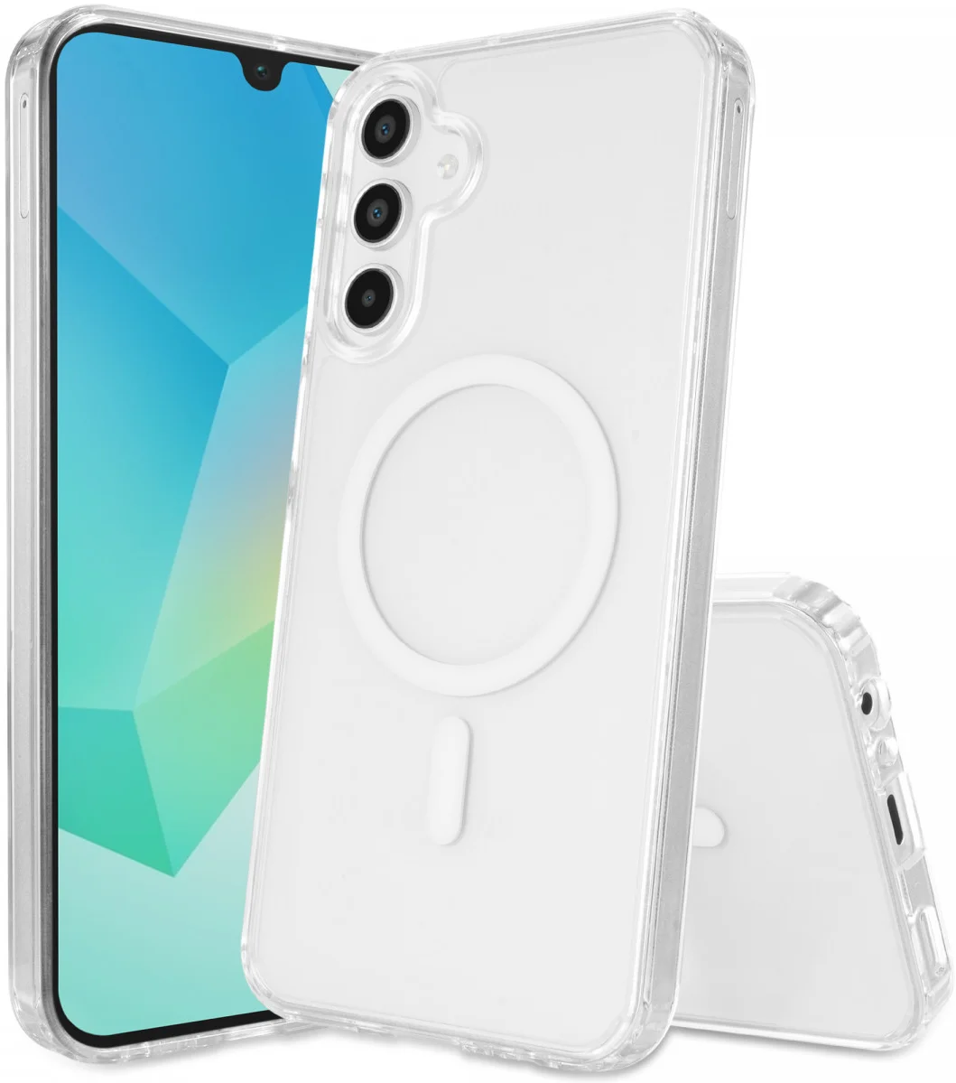 Samsung Galaxy A16 Hoesje Hard Back Cover met MagSafe Transparant afbeelding 1