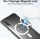 Samsung Galaxy A50 Hoesje Hard Back Cover met MagSafe Transparant afbeelding 2