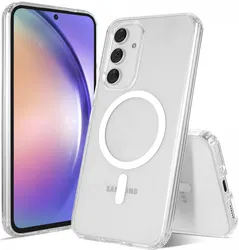 Samsung Galaxy A54 Hoesje Hard Back Cover met MagSafe Transparant afbeelding