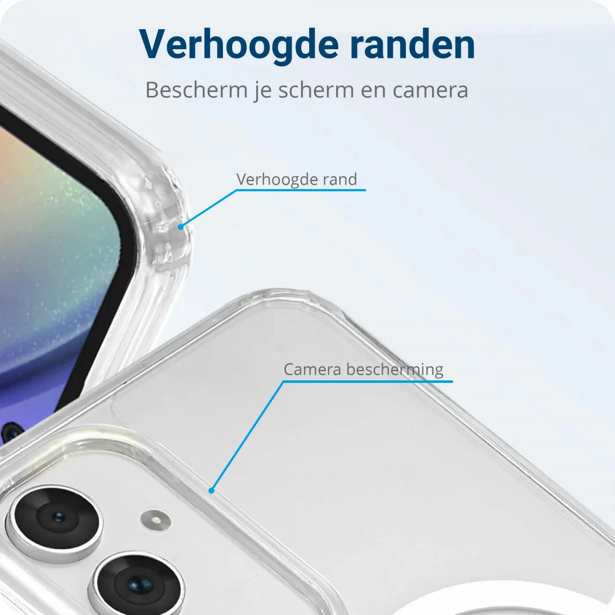 Samsung Galaxy A54 Hoesje Hard Back Cover met MagSafe Transparant afbeelding 4
