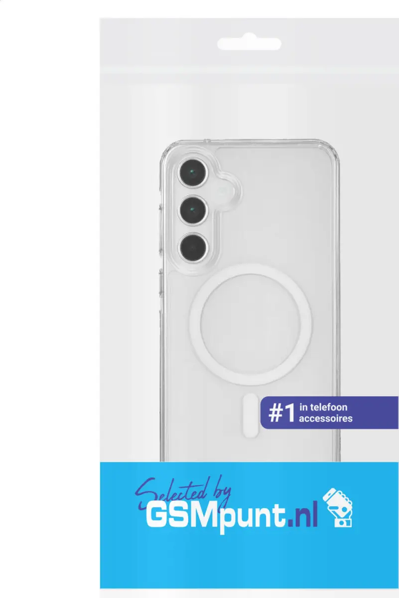 Samsung Galaxy A55 Hoesje Hard Back Cover met MagSafe Transparant afbeelding 7