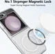 Samsung Galaxy Z Flip 5 Hoesje Hard Back Cover met MagSafe Transparant afbeelding 2