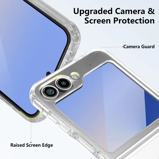 Samsung Galaxy Z Flip 7 FE / 6 Hoesje Hard Back Cover met MagSafe Transparant afbeelding 4