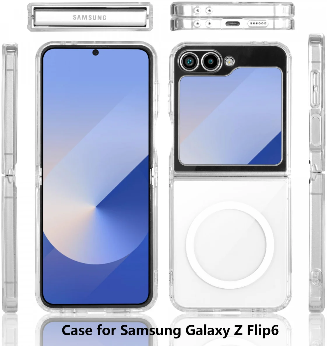 Samsung Galaxy Z Flip 7 FE / 6 Hoesje Hard Back Cover met MagSafe Transparant afbeelding 8