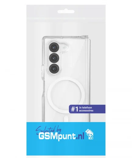 Samsung Galaxy Z Fold 6 Hoesje Hard Back Cover met MagSafe Transparant afbeelding 9