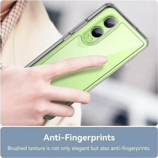 OnePlus Nord CE 4 Lite Hoesje Hard Back Cover met MagSafe Transparant afbeelding 3