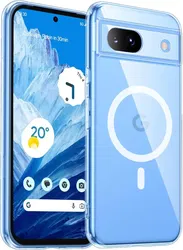 Google Pixel 8a Hoesje Hard Back Cover met MagSafe Transparant afbeelding