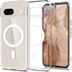 Google Pixel 8a Hoesje Hard Back Cover met MagSafe Transparant afbeelding 2